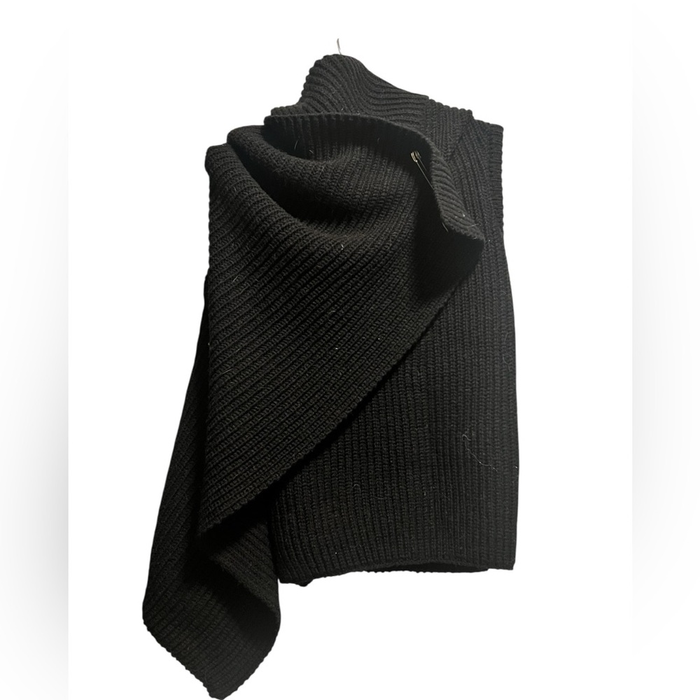 Ann Demeulemeester Black Wool Sweater Vest